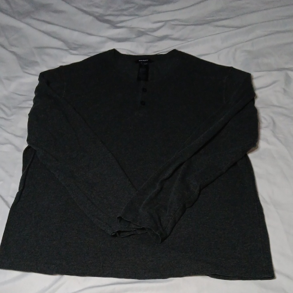 Men's Long Sleeve Dark Gray Shirt